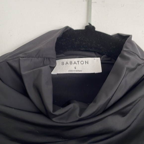 Babaton mock neck black long sleeve top - Picture 2 of 5